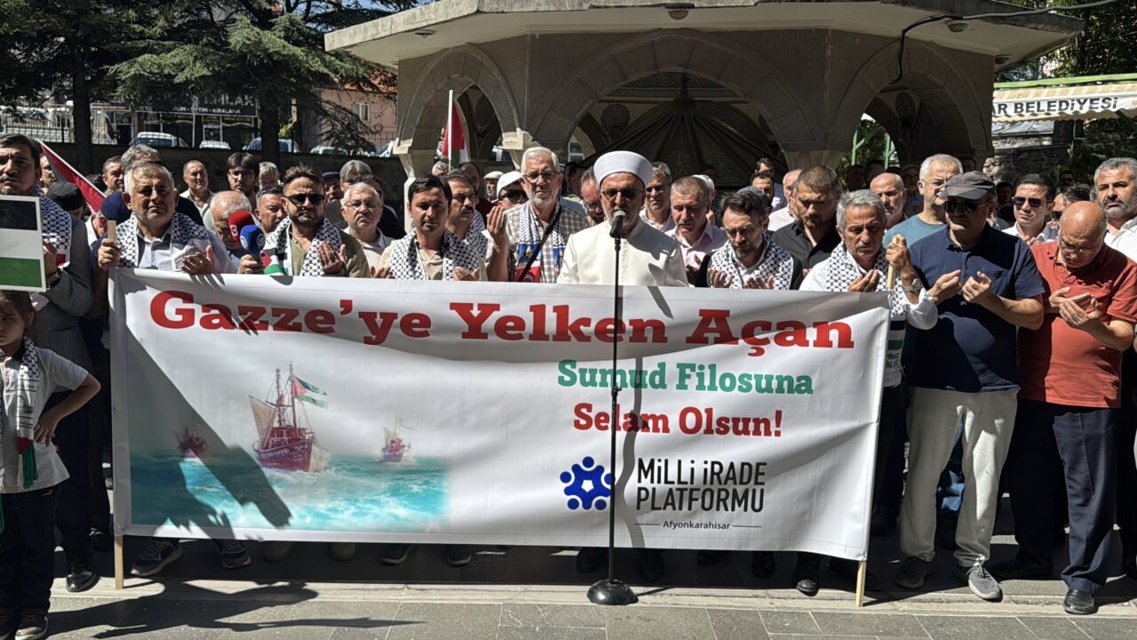 AFYONKARAHİSAR (AA) – Afyonkarahisar'da Milli İrade Platformu tarafından Filistin ve