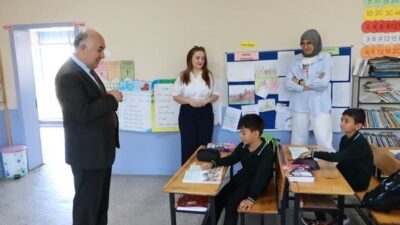 Afyonkarahisar’da Emirdağ İlçe Milli Eğitim Müdürü Gürkan Emeksiz, Tez İlkokulu,