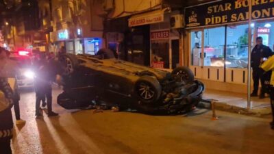 Ana Sayfa › Afyon › Afyonkarahisar’da otomobil sokak ortasında ters