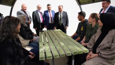 Rektör Prof. Dr. Mehmet Karakaş, ziyaretlerin ilkinde Rektör Yardımcısı Prof.