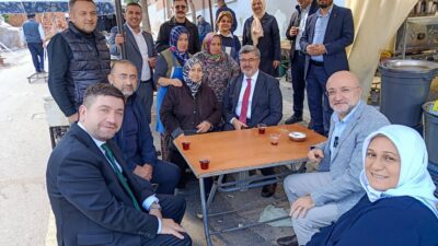 Ziyarete İl Başkanı Turgay Şahin, Milletvekili Ali Özkaya, İl Kadın