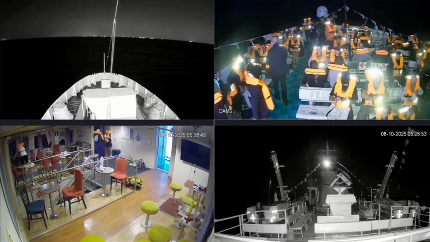 Gemiler, yaklaşık 220 kilometre uzaklıkta yasa dışı şekilde durduruldu ve