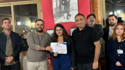 Eğitim kampına; GYK üyeleri Taylan Devrim Ercan, Asya Ali Özdemir,