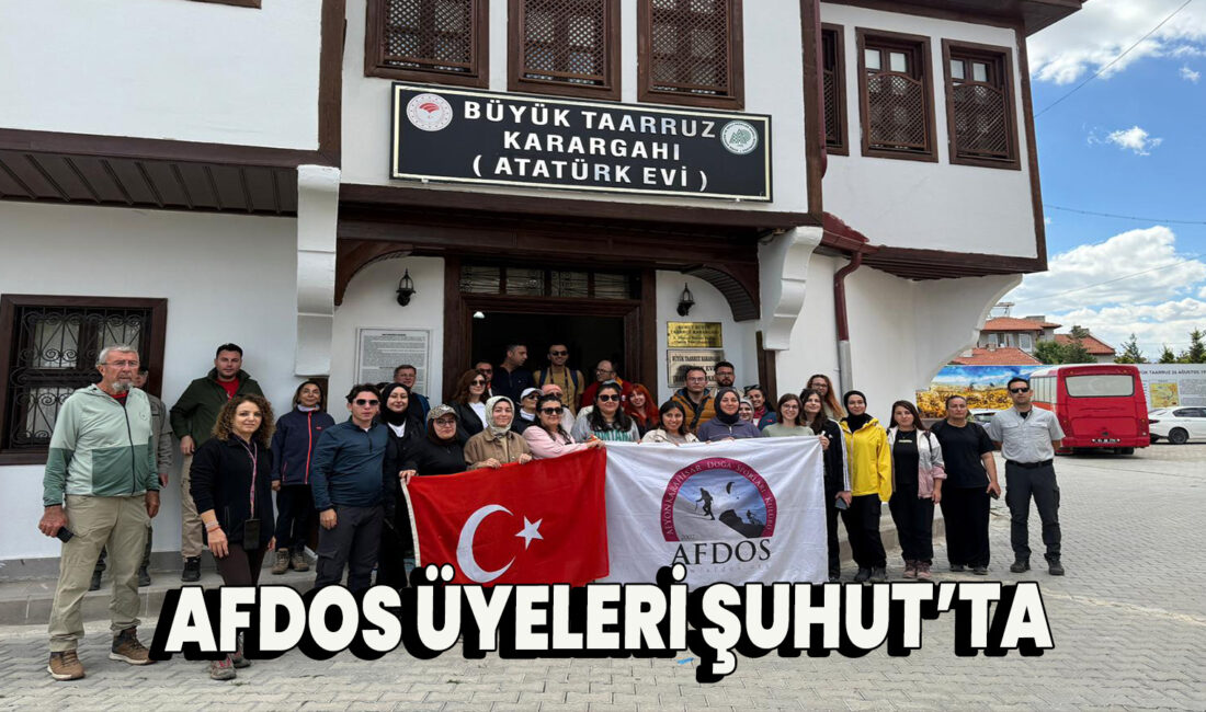 Afyonkarahisar Doğa Sporları Kulübü (AFDOS) üyeleri hafta sonu düzenledikleri etkinlik