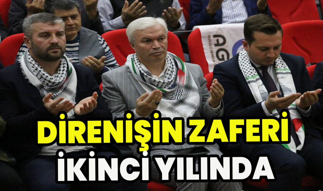 Coşkun yaptığı açıklamada şunları söyledi; ‘’Bugün 7 Ekim Aksa Tufanı