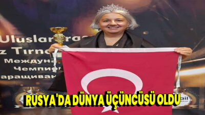 Afyonkarahisar’da güzellik sektöründe hizmet veren Anka Tülay Kıran, Rusya’da düzenlenen