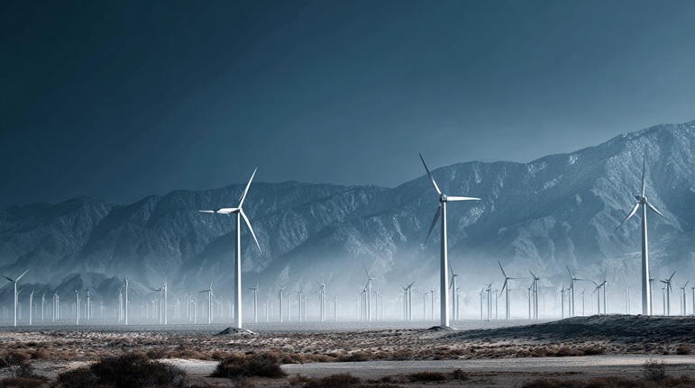 Bu noktada ortalama bir rüzgar türbini, saatte 2 ile 3