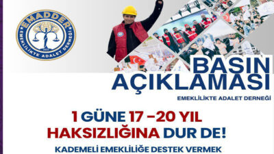 Kademeli Emeklilik Platformu, milyonların hak arayışına dikkat çekmek için yaptığı