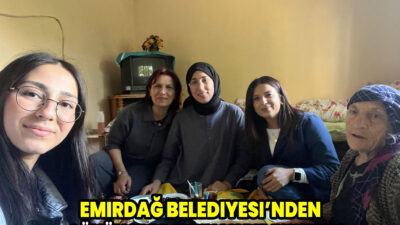 Kültür ve Sosyal İşler Müdürlüğü ekipleri, ilçede yalnız yaşayan vatandaşlarla