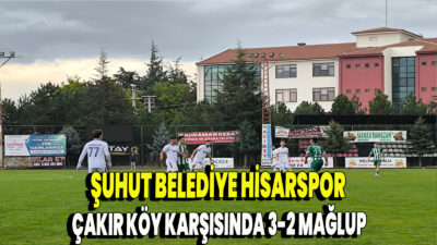 Şuhut Belediye Şehir Stadyumu’nda oynanan mücadele, ilk yarısı 2-2 biten