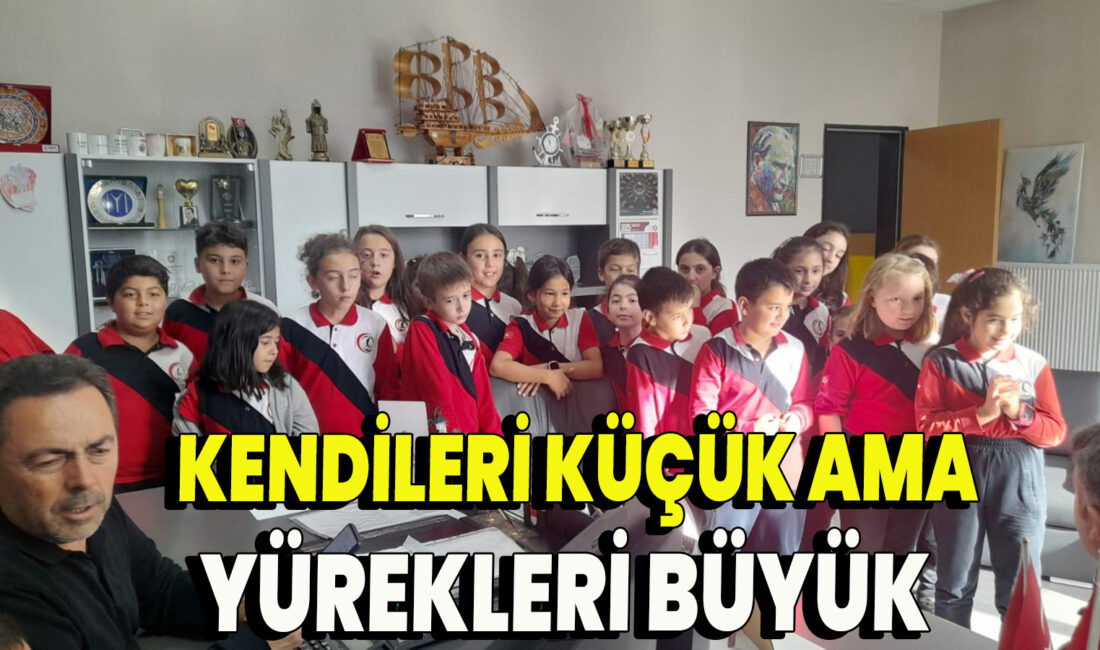 Afyonkarahisar merkezdeki Atatürk İlkokulu 4-İ öğrencileri, Gazze’de açlık ve yoksunlukla