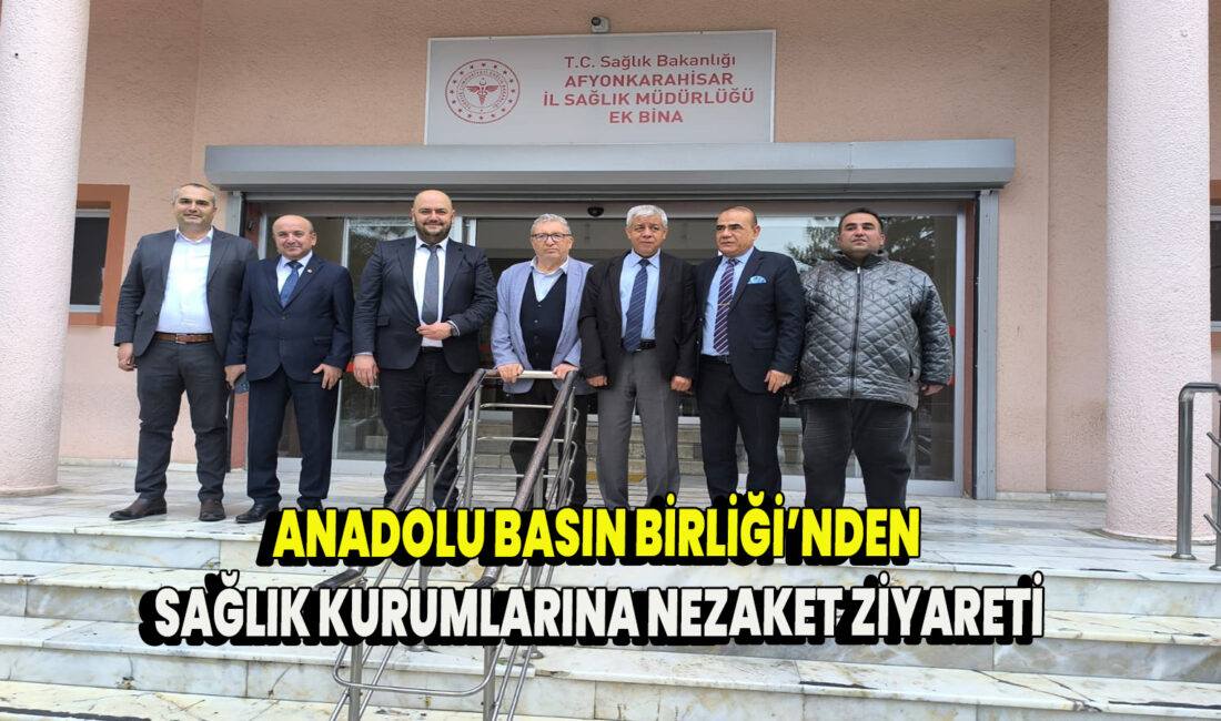 Anadolu Basın Birliği Afyonkarahisar Şube Başkanı Ahmet Sarlık ve yönetim