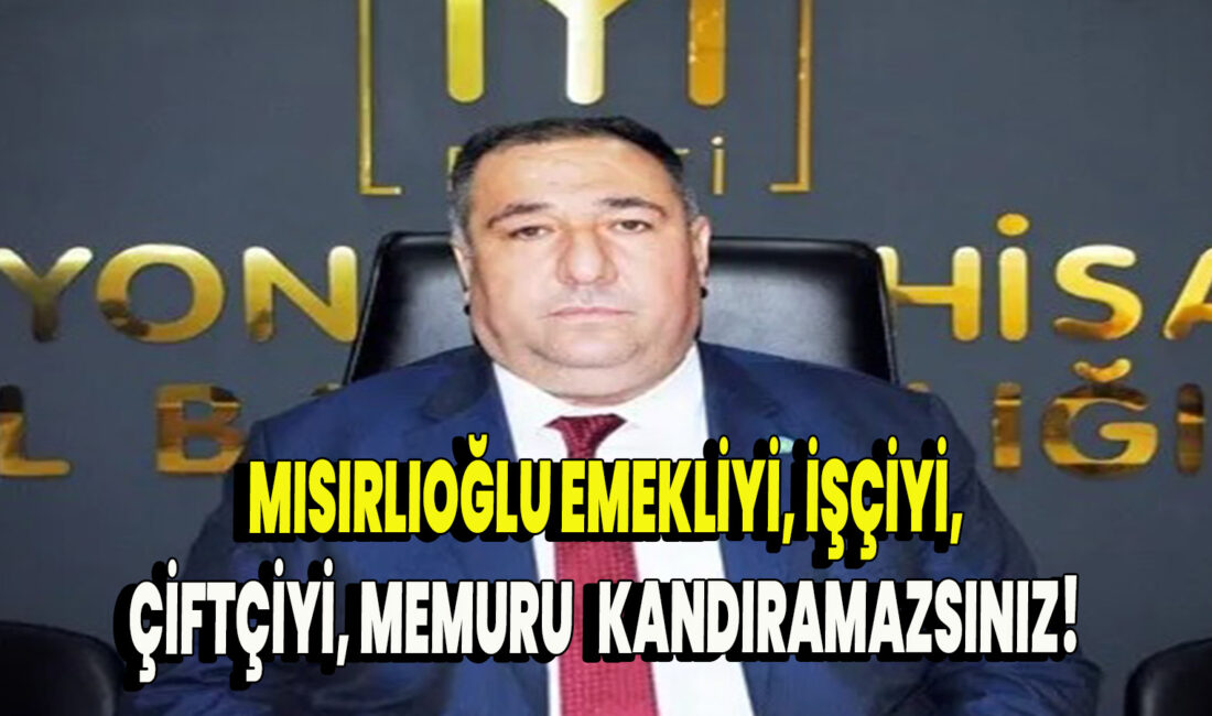 Mısırlıoğlu yaptığı konuşmada; “Kıymetli hemşerilerim, Hepinizi saygı ve muhabbetle selamlıyorum. Bugün