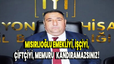 Mısırlıoğlu yaptığı konuşmada; “Kıymetli hemşerilerim, Hepinizi saygı ve muhabbetle selamlıyorum. Bugün