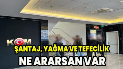 Yürütülen çalışmalarda Şantaj, Yağma ve Tefecilik suçu kapsamında il merkezinde