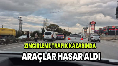   Afyonkarahisar Organize Sanayi Bölgesi yakınındaki çevre yolunda akşam saatlerinde