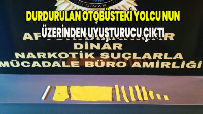 Otobüs içrisinde yapılan aramada; 11 Adet peçeteye emdirilmiş uyuşturucu maddesi