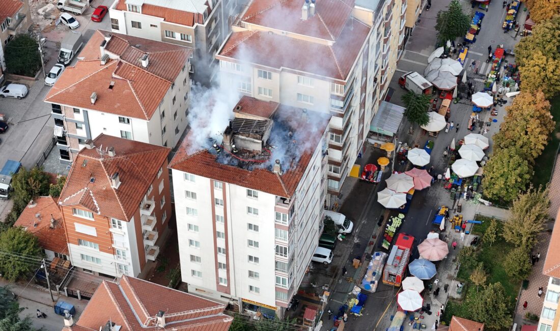 Ana Sayfa › Asayiş › 7 Katlı Binada Çatı Yangını: