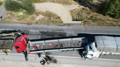 Ana Sayfa › Asayiş › Afyonkarahisar’da Tır Kazası: Karayolunda Trafik