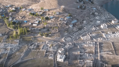 Kars’ın Sarıkamış ilçesinde yer alan Karakurt HES Barajı, 8 Şubat