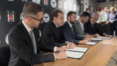 Taksim’de İstanbul Barosunun teras katında düzenlenen organizasyona Beşiktaş Kulübü İkinci