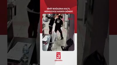 Nefes borusuna simit kaçan tıp merkezi çalışanının, Heimlich manevrasıyla kurtarıldığı