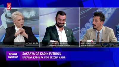 Türk televizyonlarının tek kadın futbol programı Kristal Ayaklar’da Aysun Şahin