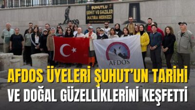 Afyonkarahisar Doğa Sporları Kulübü (AFDOS) üyeleri, hafta sonu düzenlenen etkinlik