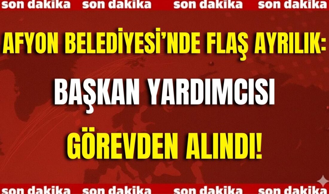 Belediye Başkan Yardımcısı Eylem Ayar’ın görevden alındığı öğrenildi. Belediyenin resmî