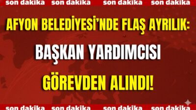 Belediye Başkan Yardımcısı Eylem Ayar’ın görevden alındığı öğrenildi. Belediyenin resmî