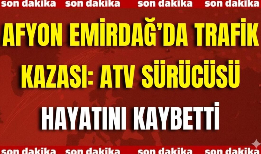 Kaza, Emirdağ’a bağlı Gömü beldesi çıkışında gerçekleşti. Edinilen bilgiye göre,