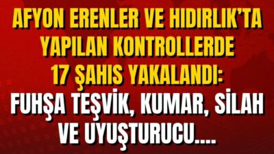 Afyonkarahisar İl Emniyet Müdürlüğü ekipleri, 29 Eylül – 5 Ekim