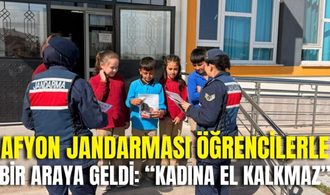Afyonkarahisar İl Jandarma Komutanlığı ekipleri, Çobanlar ilçesinde “Kadına El Kalkmaz”