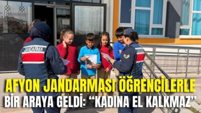 Afyonkarahisar İl Jandarma Komutanlığı ekipleri, Çobanlar ilçesinde “Kadına El Kalkmaz”