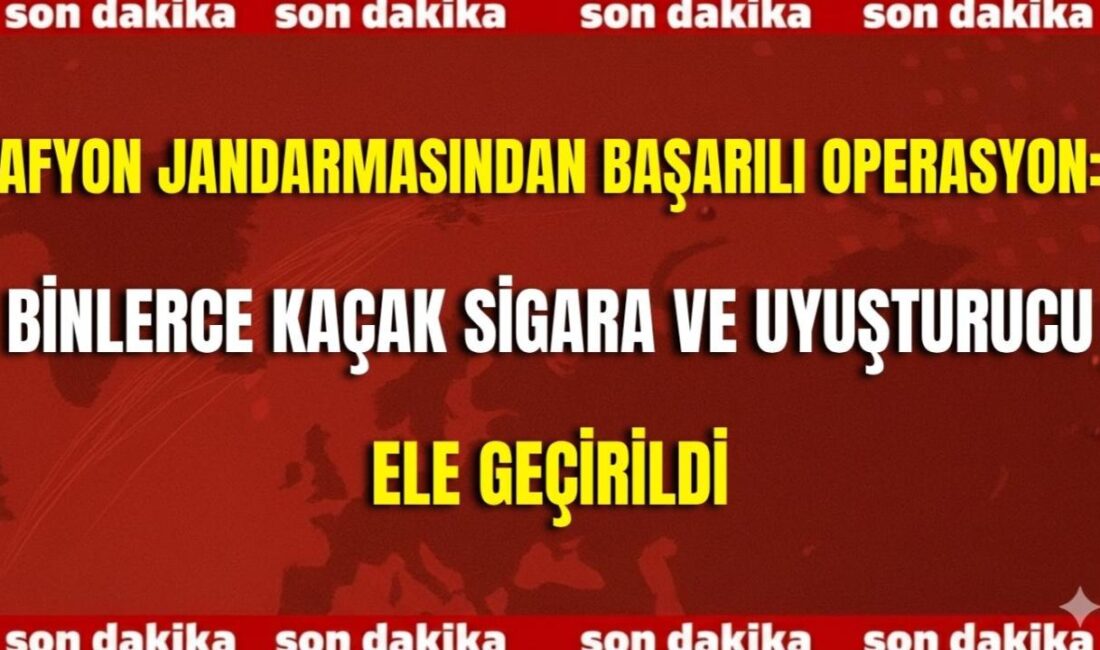 Afyonkarahisar İl Jandarma Komutanlığı ekipleri, yürüttükleri titiz çalışmalar sonucunda Merkez