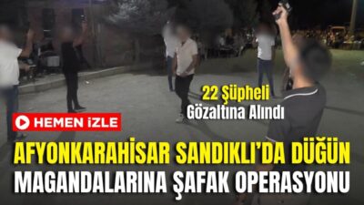 Afyonkarahisar’ın Sandıklı ilçesinde, 16 Ağustos 2025 tarihinde bir düğünde havaya