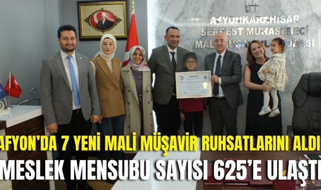 Afyonkarahisar Serbest Muhasebeci Mali Müşavirler Odası’nda (ASMMMO) düzenlenen törenle 7