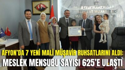 Afyonkarahisar Serbest Muhasebeci Mali Müşavirler Odası’nda (ASMMMO) düzenlenen törenle 7
