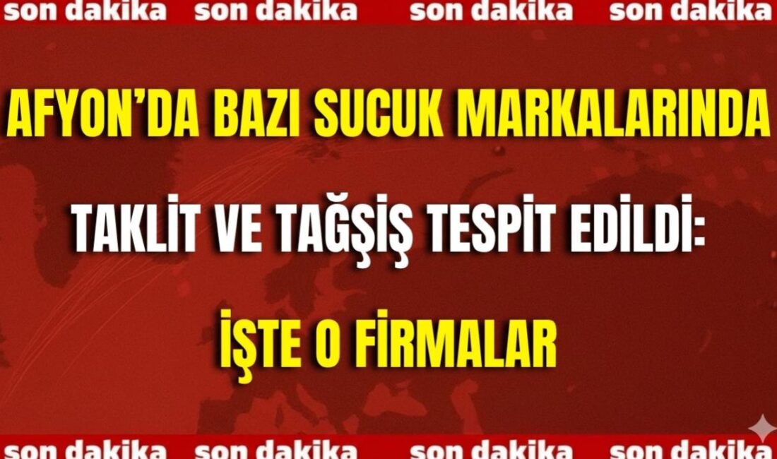 Bakanlık denetimleri sonucunda, Afyonkarahisar’da üretilen bazı sucuk markalarında dana eti