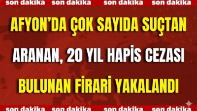 Afyonkarahisar İl Jandarma Komutanlığı ekipleri, aranan şahısların yakalanmasına yönelik yürüttükleri