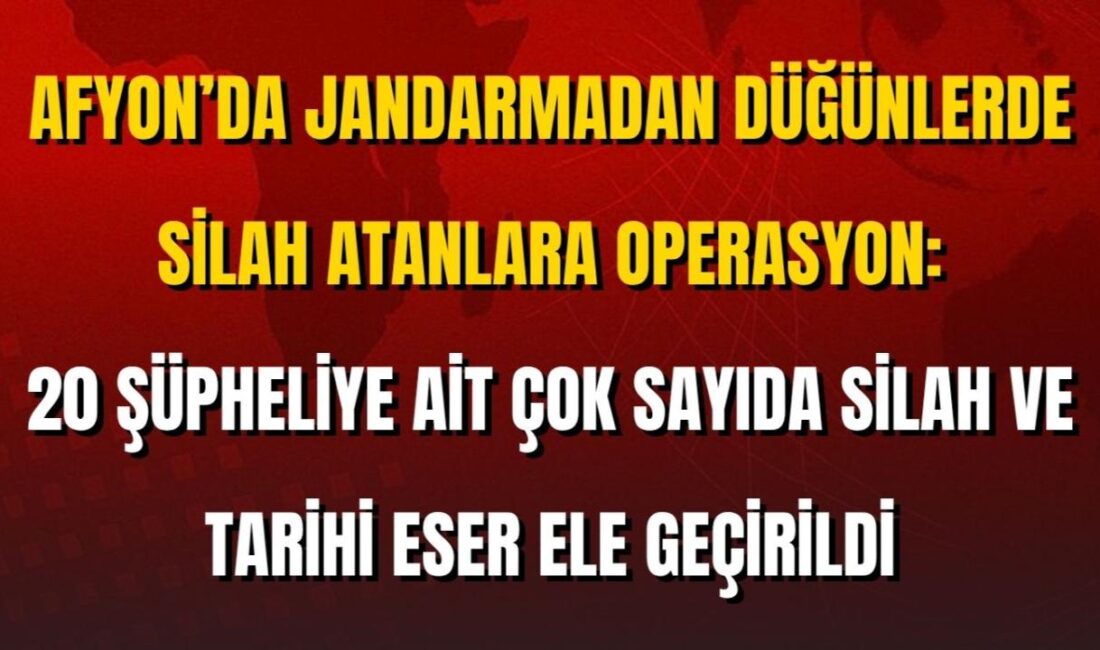 Afyonkarahisar İl Jandarma Komutanlığı ekipleri, düğünlerde silah atılmasını ve suç