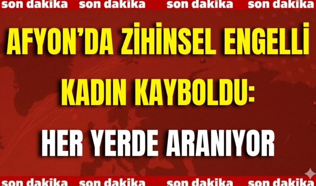 Afyonkarahisar merkez Fatih Mahallesi’nde yaşayan 26 yaşındaki zihinsel engelli Elif
