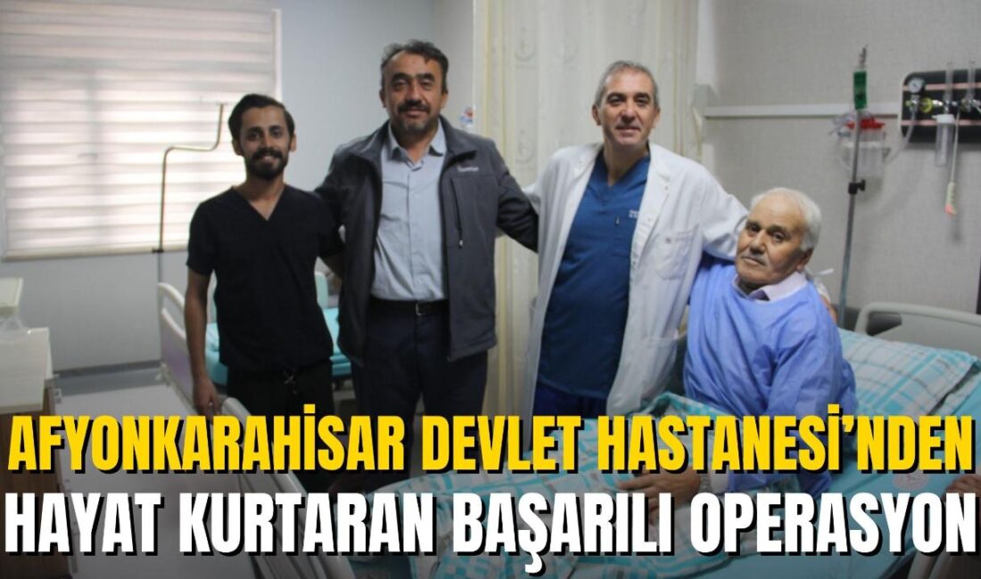 Afyonkarahisar Devlet Hastanesi Girişimsel Radyoloji ekibi, beyin damarları pıhtı nedeniyle