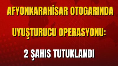 Afyonkarahisar’da şehirlerarası otogarda polis ekipleri tarafından yapılan denetimde, 50 gram