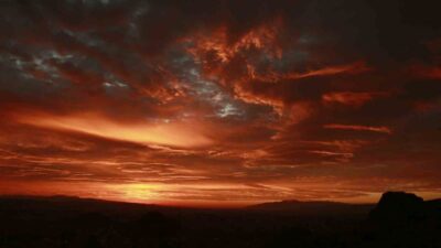 Afyonkarahisar’da çekilen ve sosyal medyada büyük ilgi gören gün doğumu