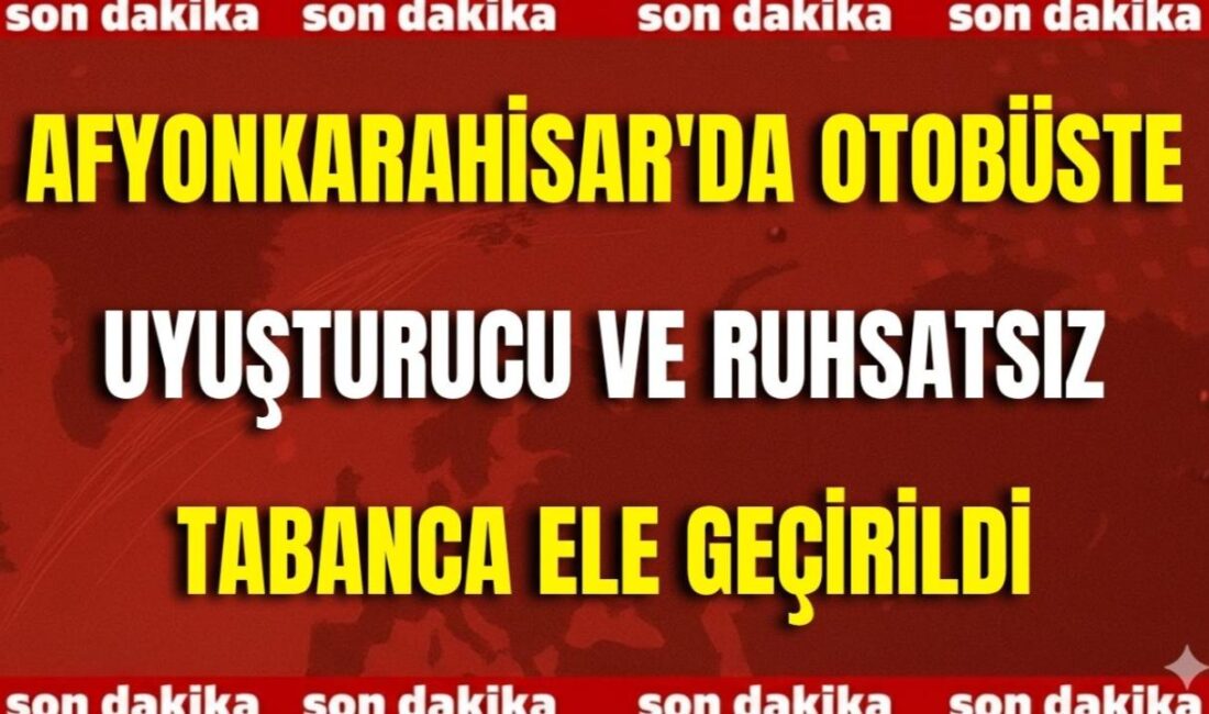 Afyonkarahisar’da İl Emniyet Müdürlüğü ekipleri, şehirlerarası otobüs terminalinde yaptıkları denetimlerde