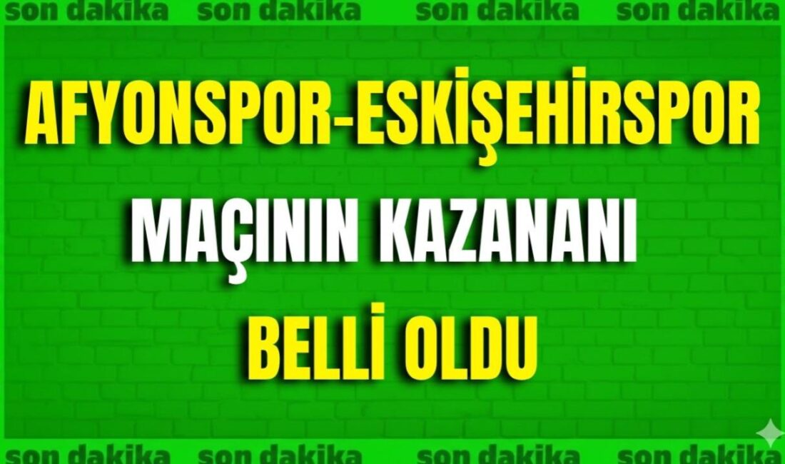 TFF 3. Lig 4. Grup 8. haftasında Afyonspor, sahasında Eskişehirspor