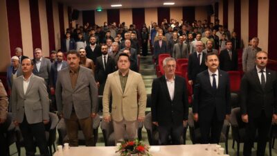 Programda konuşan Başkan Aynacı, ahiliğin dayanışma, dürüstlük ve meslek ahlakı