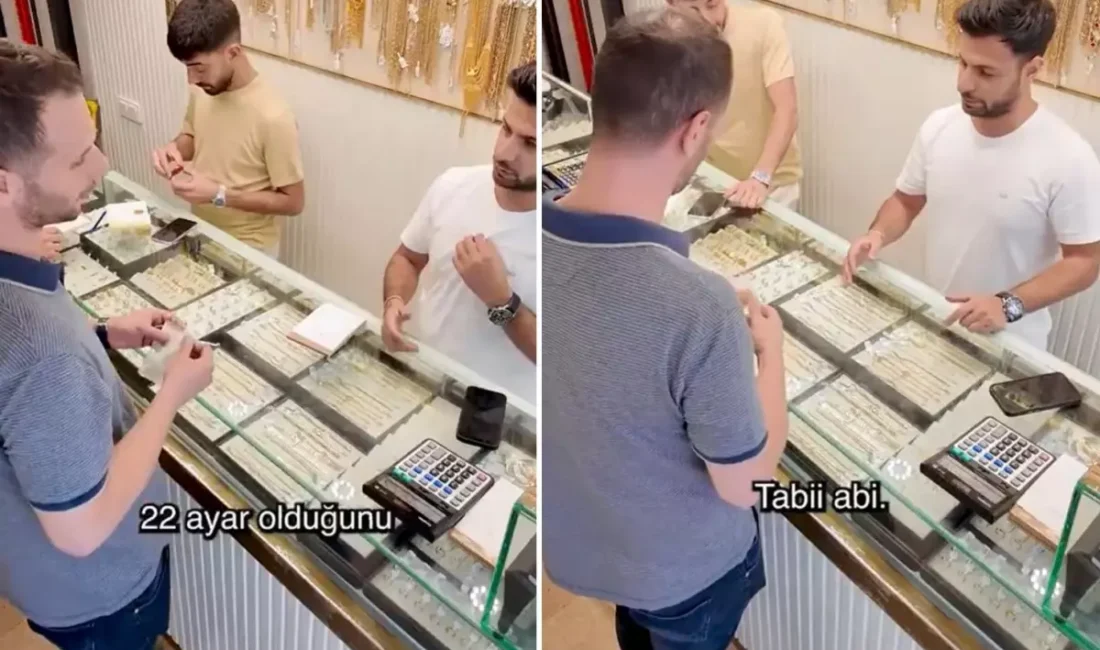 Kapalıçarşı yakınlarında altın bozdurmak isteyen bir vatandaş, kuyumcu tarafından “14