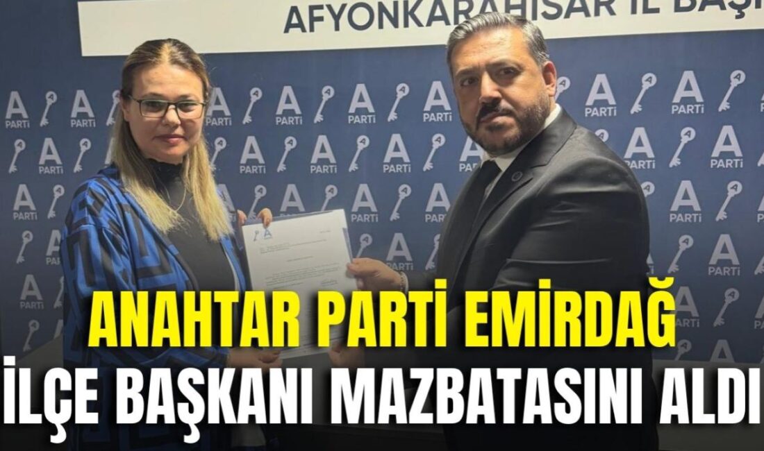 Anahtar Parti Emirdağ İlçe Başkanlığı görevine atanan Dilek Erdoğdu, düzenlenen